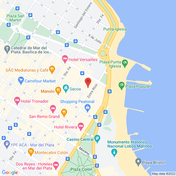 Map of Edgardo J Vieyra