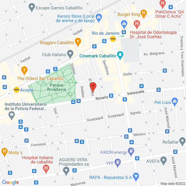 Map of La Casa de Alcira