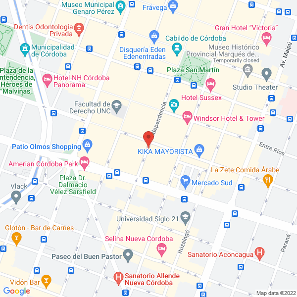 Map of Alfonsina Bar