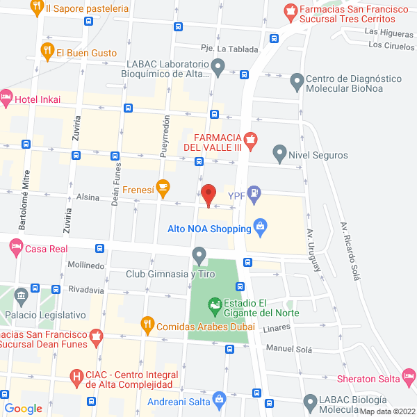 Map of La Mosca