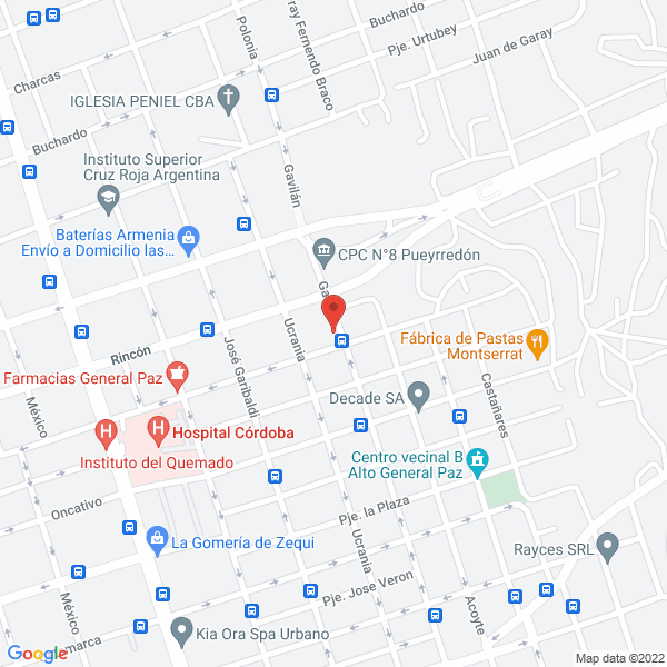 Map of La Casa del Reloj Antiguo de Juan Ratti