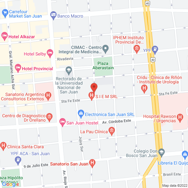 Map of Andalue - Centro de Rehabilitacion