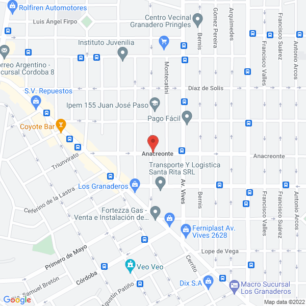 Map of Centro Privado de Rehabilitacion Psicofisica - Dra R Heredia