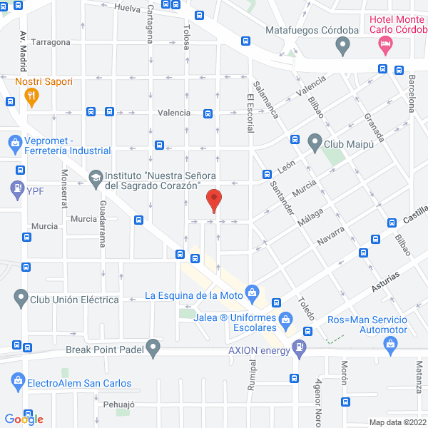 Map of Bienestar - Centro de Acondicionamiento Fisico