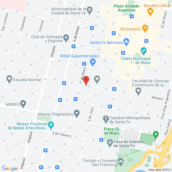 Map of Clinica Veterinaria Sur - Consultorio y Cirugia