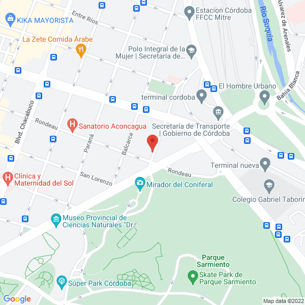 Map of Ecologia