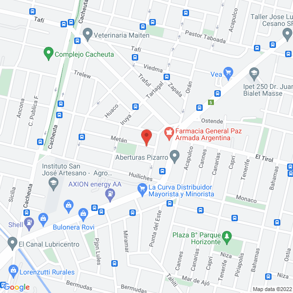 Map of Lic Ana Vernica Brochero