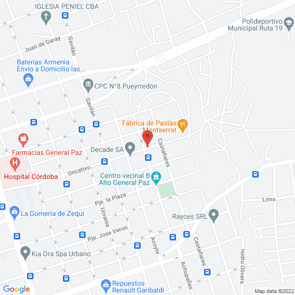 Map of Licenciada en Psicologia Gisel Balancini - Mp 8782 - Atencion a Particulares y Obras Sociales