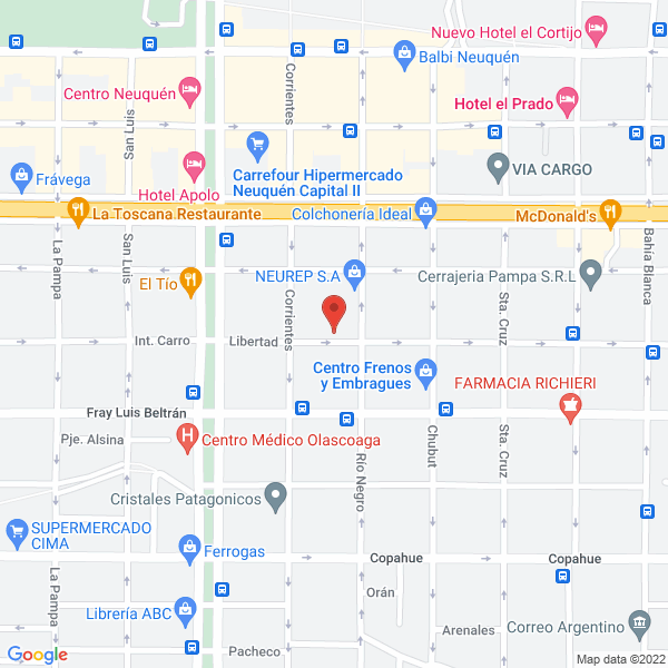 Map of Lic Alguero Eduardo