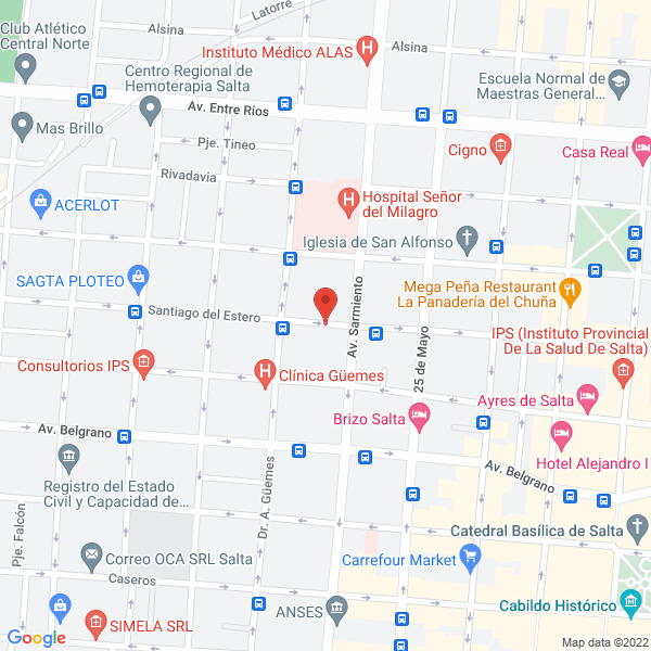 Map of Angel Maria Veronica