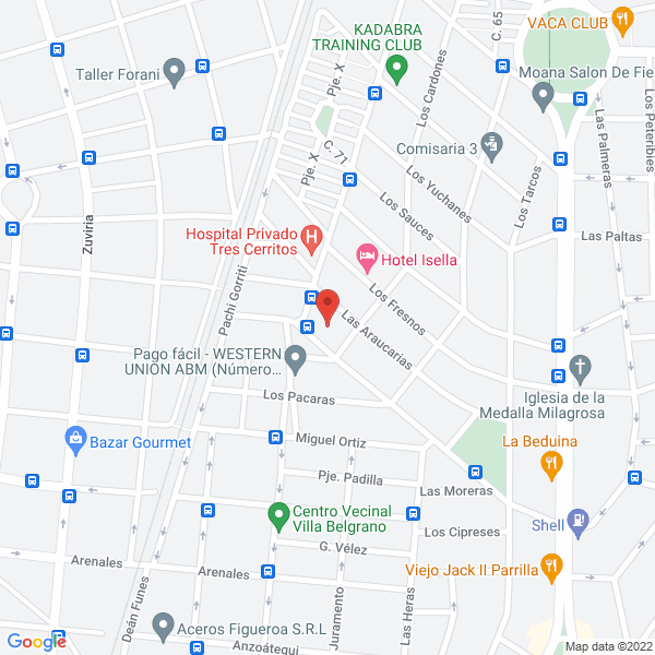Map of Lic Gustavo Elias Dabal