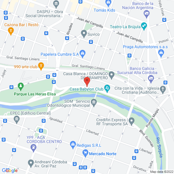 Map of Mazza Cesar
