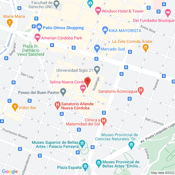 Map of Lic Erica Bluthgen