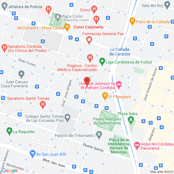 Map of Simonetti de Iraztorsa Ana
