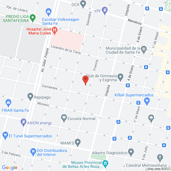 Map of Nuñez Viviana