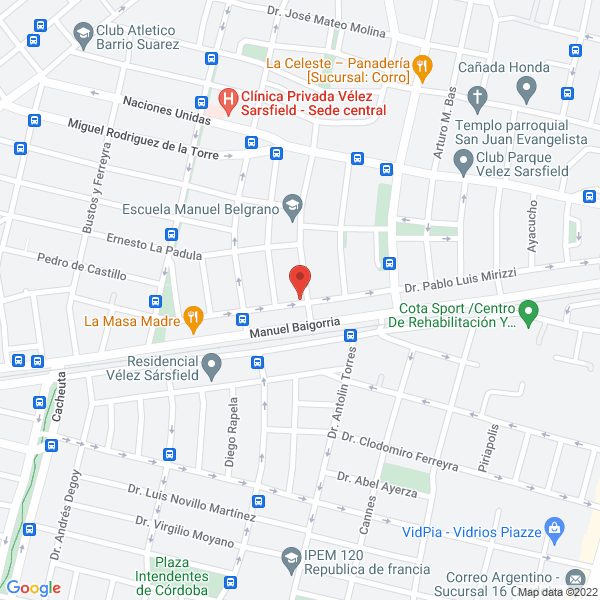 Map of Dra Gutierrez Maria Ines
