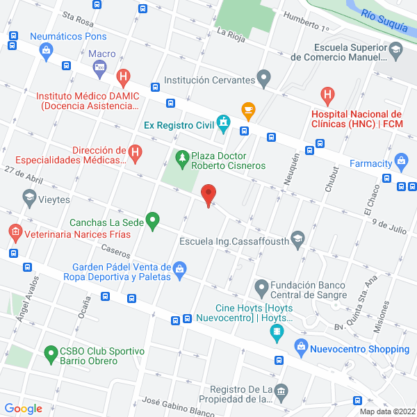 Map of Lic Adriana Vitelli