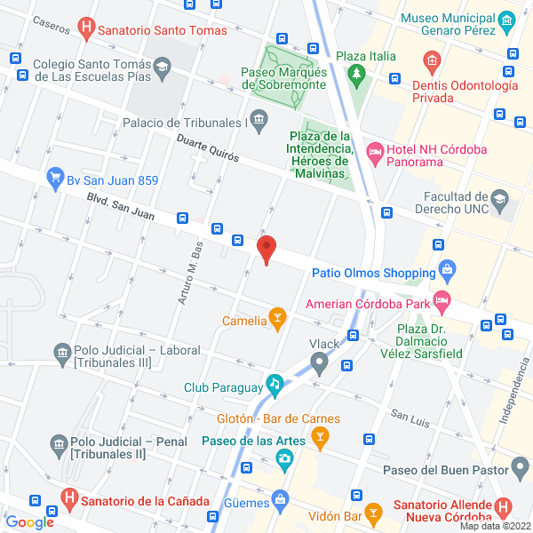 Map of Lic en Psicologia Maria Ximena Paira