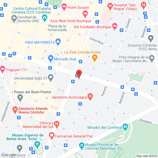 Map of Consultorio Privado de Psicologia