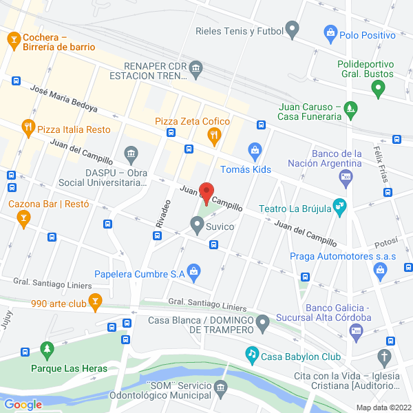 Map of Lic en Psicologia Magali Cagnolo
