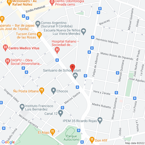 Map of Adriana Vitelli