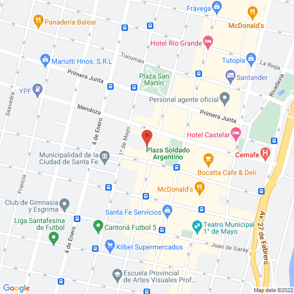 Map of Psicologa - Lic Ana Luisa Natta Mp 1508