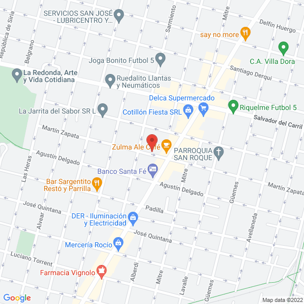Map of Benzo Graciela P. de