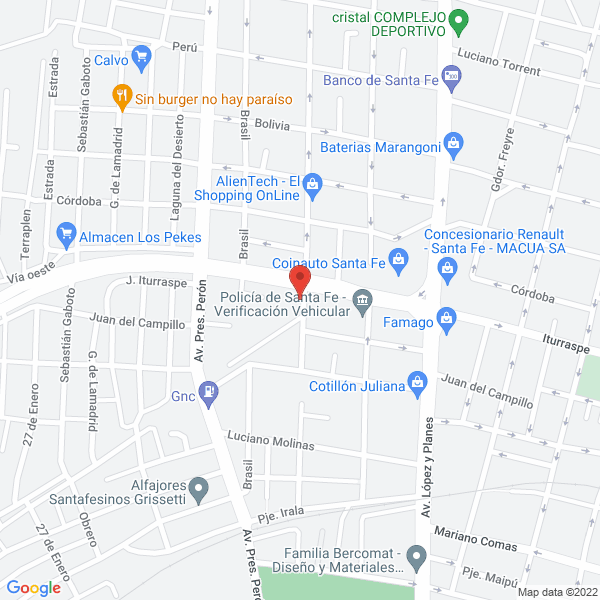 Map of Jose Andrada - Destape de Cloacas Desagüe y Plomeria Gral
