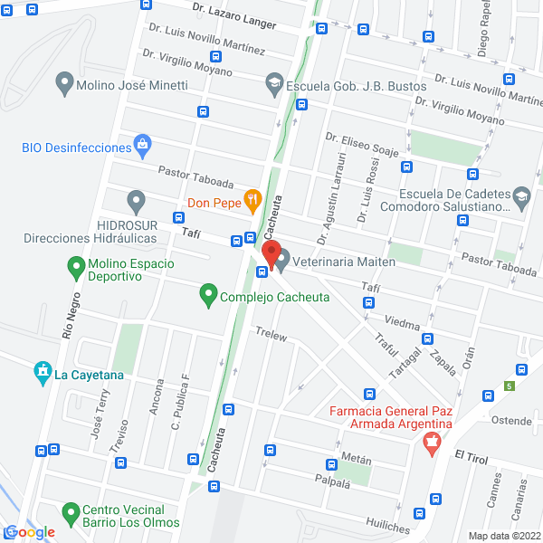 Map of Veterinaria Maiten
