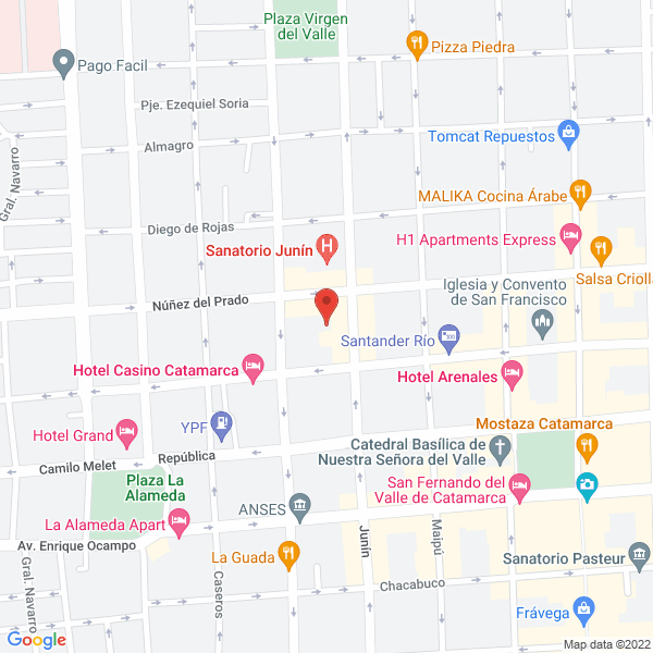 Map of Bar el Jardin