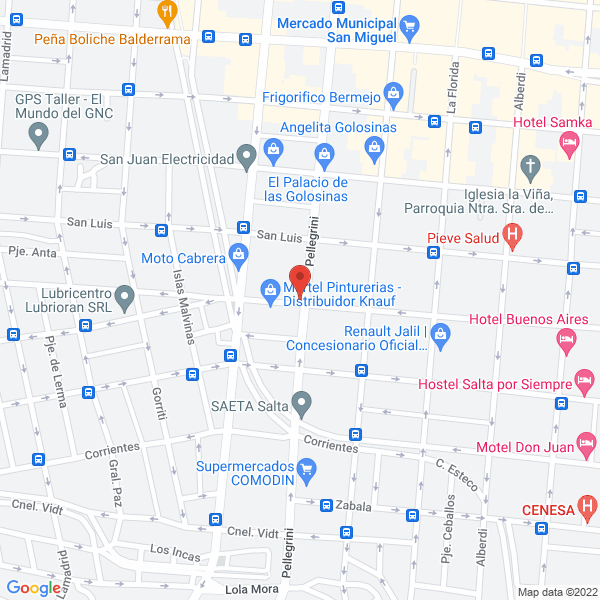 Map of Martel Pintureria