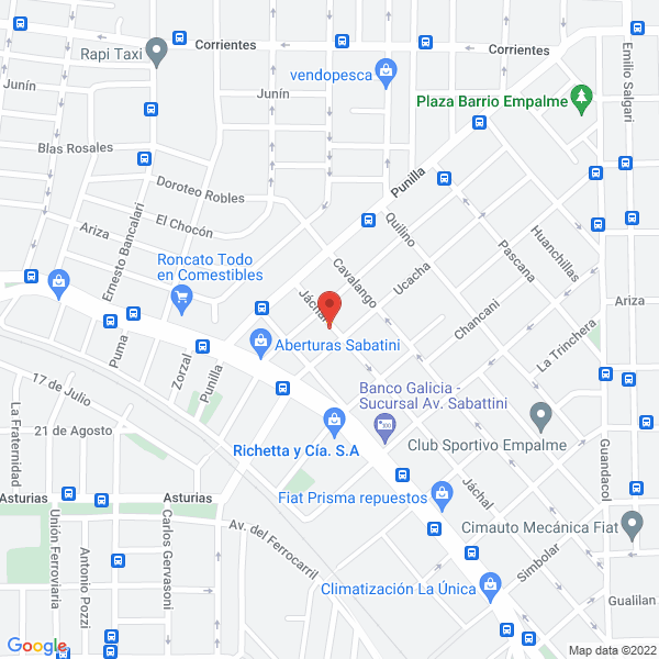 Map of Colores Punilla