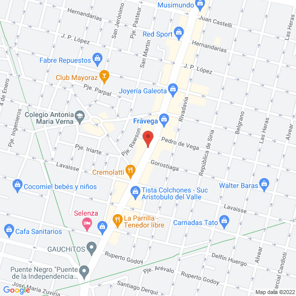 Map of Salon Bernardo