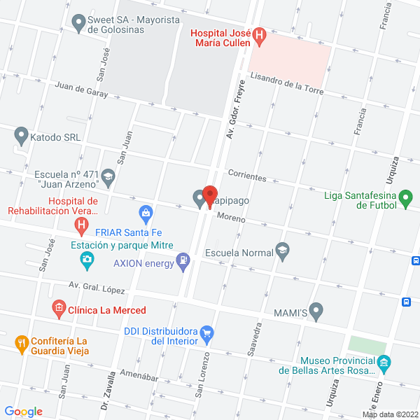 Map of Lorena Corvalan Salon de Belleza Unisex