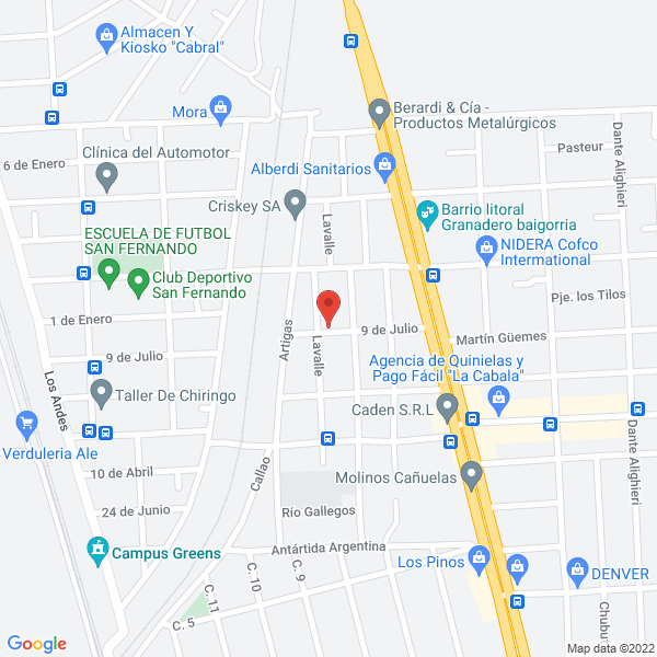 Map of Viviana Diaz Salon de Belleza Peluqueria