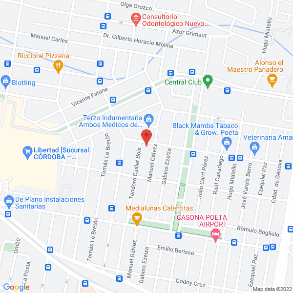 Map of Beatriz Benegas Cuacero Unisex