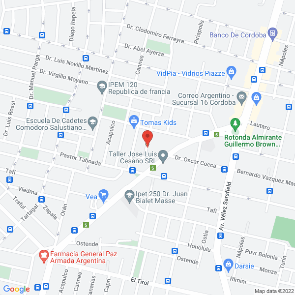 Map of Salon de Belleza Unisex Ilusion