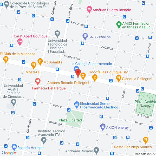 Map of Patricia S Pacheco