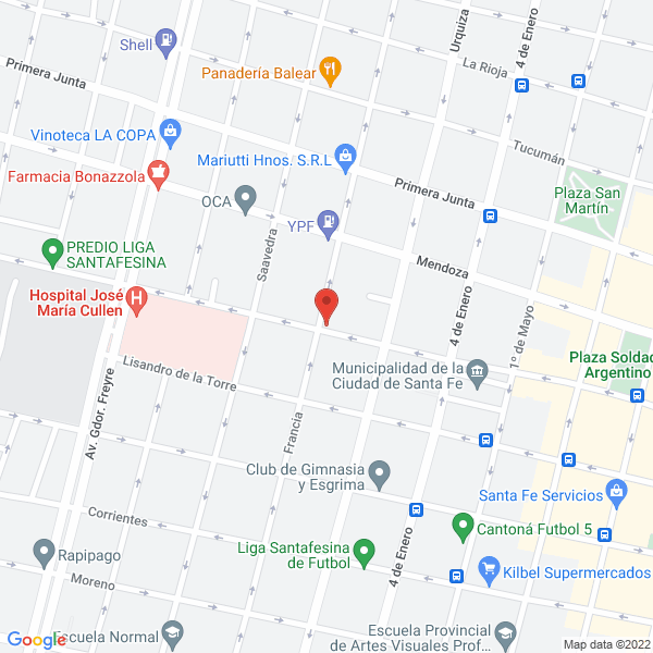 Map of Peinados Rosalia
