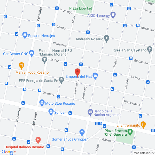 Map of Eduardo Luis Capozio