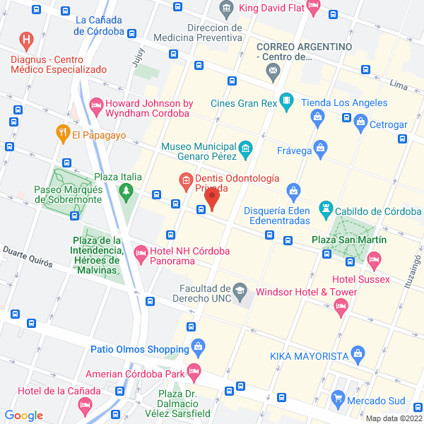 Map of Centro Optico Belgrano