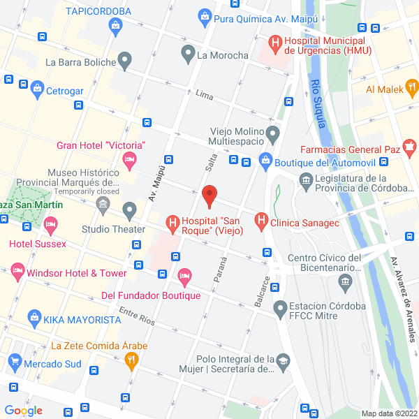 Map of Peluqueria y Salon de Belleza