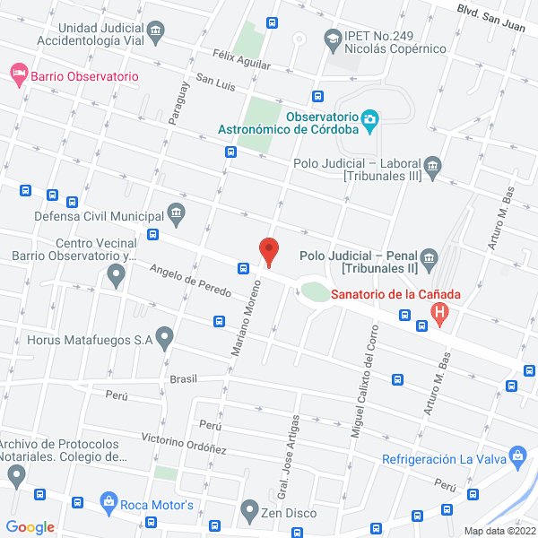 Map of Expo Carnes del Sur