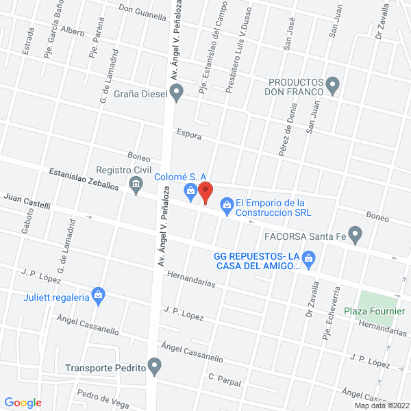 Map of R y R Papeles