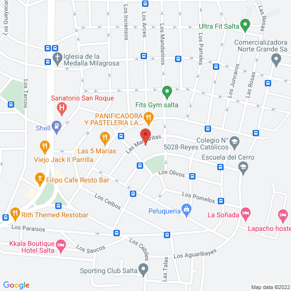Map of Panificadora y Pasteleria la Social