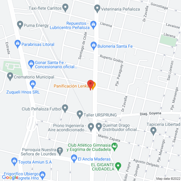 Map of Panificadora Lenka