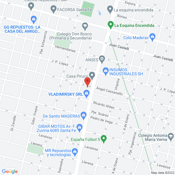Map of La Internacional Panaderia Facturas de Manteca - Postres