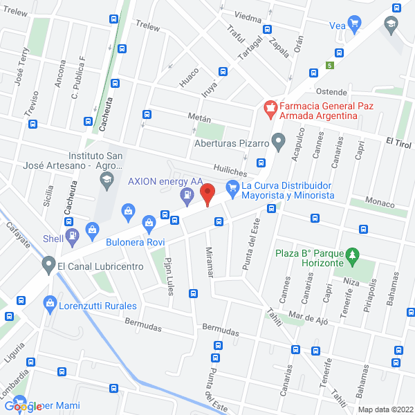 Map of Panaderia Nueva Delhi