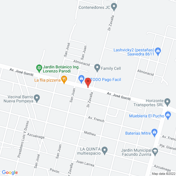Map of Panaderia del Valle Precios Especiales a Revendedores