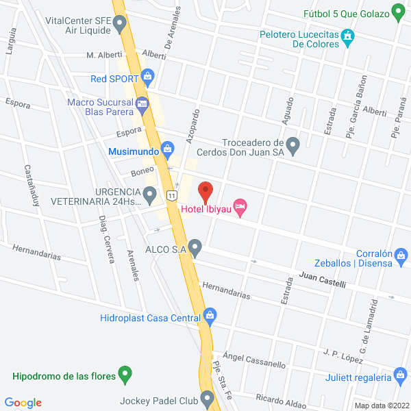 Map of Panaderia y Confiteria el Eden